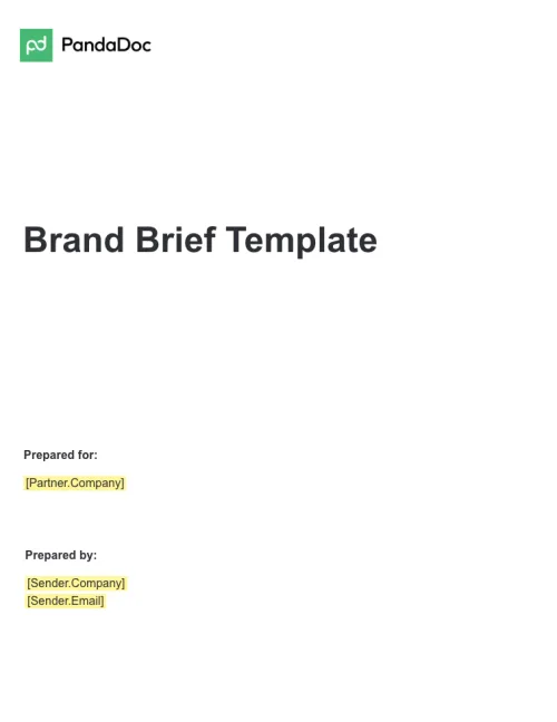 Brand Brief Template