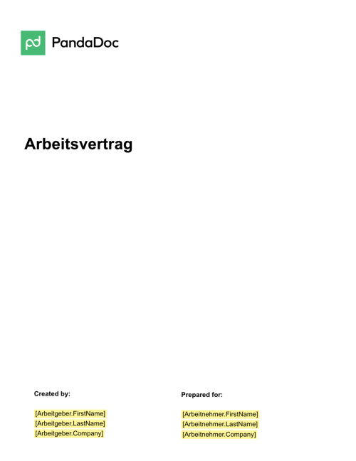 Arbeitsvertrag