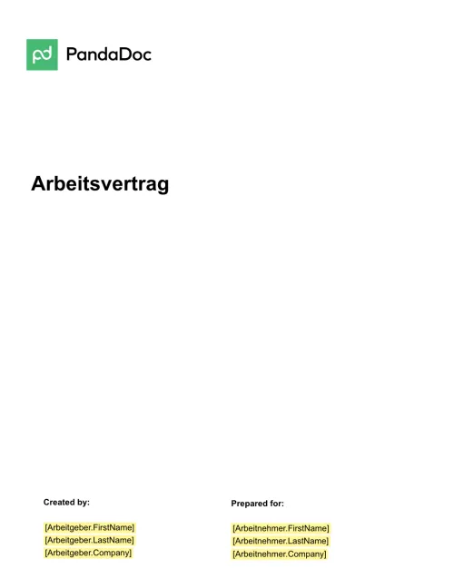 Arbeitsvertrag