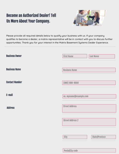 Dealer Registration Form