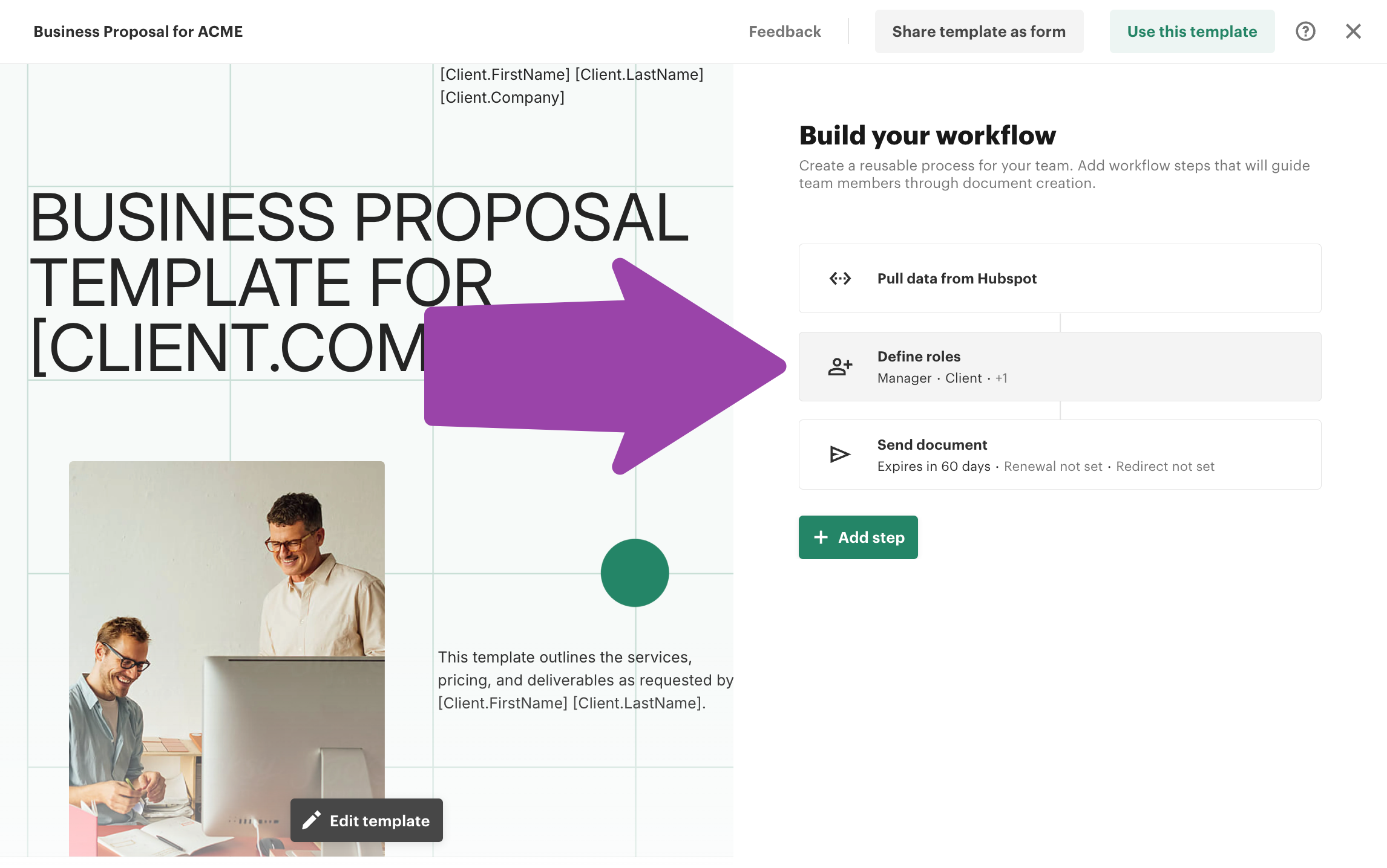 How to set signing order roles