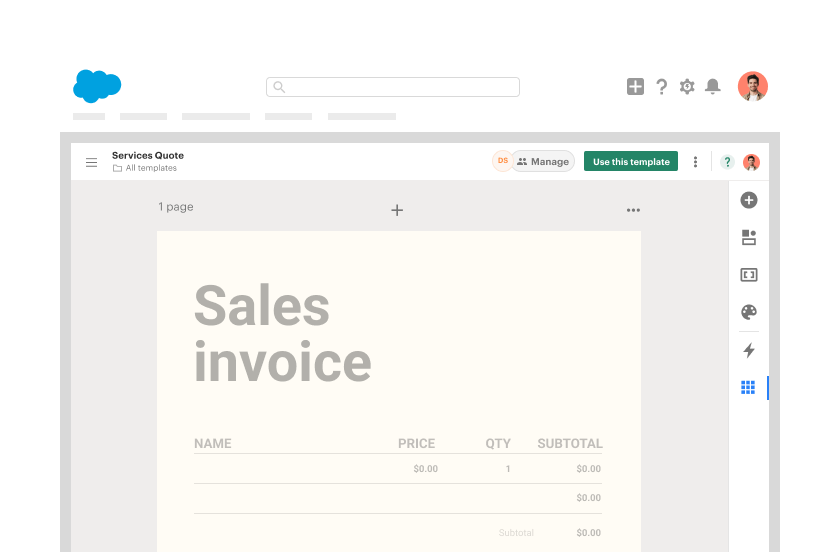 Create a document inside Salesforce