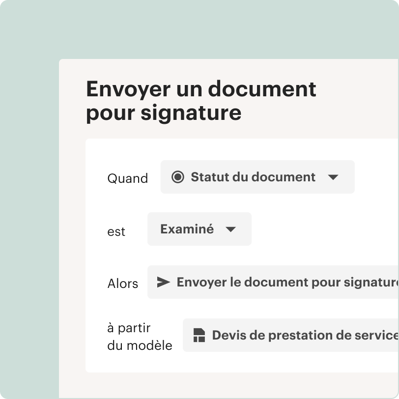 Autosend documents when statuses change