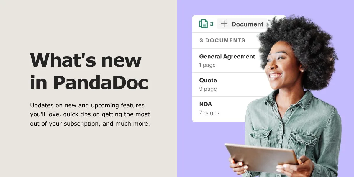 Featured: What's new in PandaDoc – July 2024