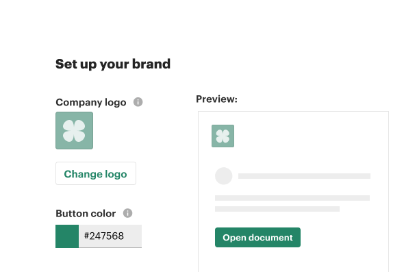 Upload Branded Logo