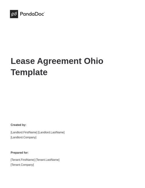 Lease to Purchase Agreement Ohio