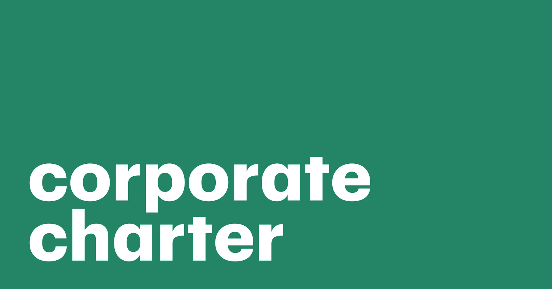 Featured: What is a corporate charter and when do you need one?
