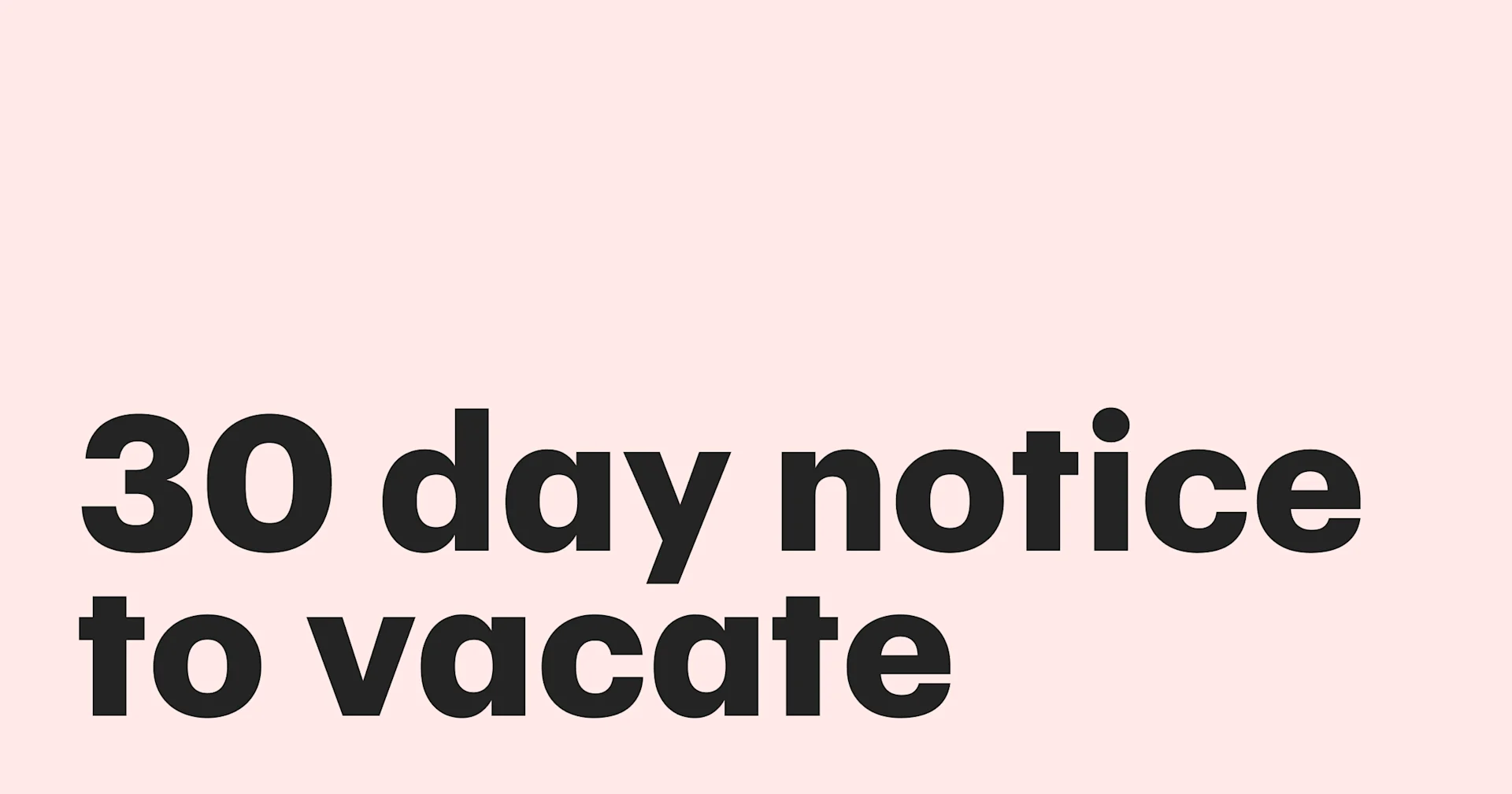 Featured: 30-day notice to vacate: What you need to know