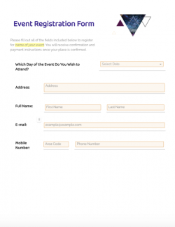 Event Registration Form