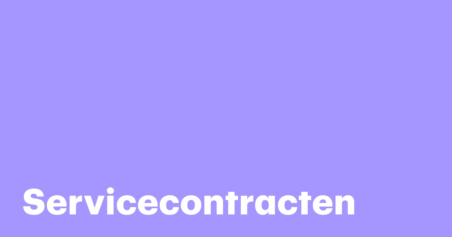 Featured: What are service contracts?