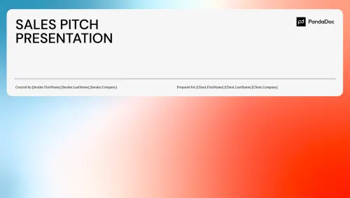 Sales Pitch Presentation