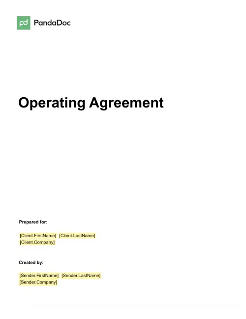 Operating Agreement Templates