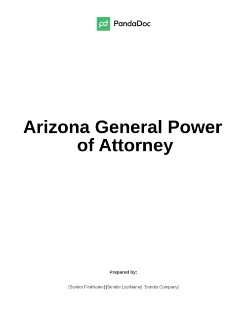 Power of Attorney Arizona