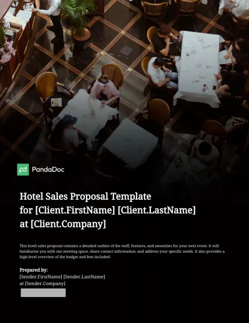 Hotel Sales Proposal Template