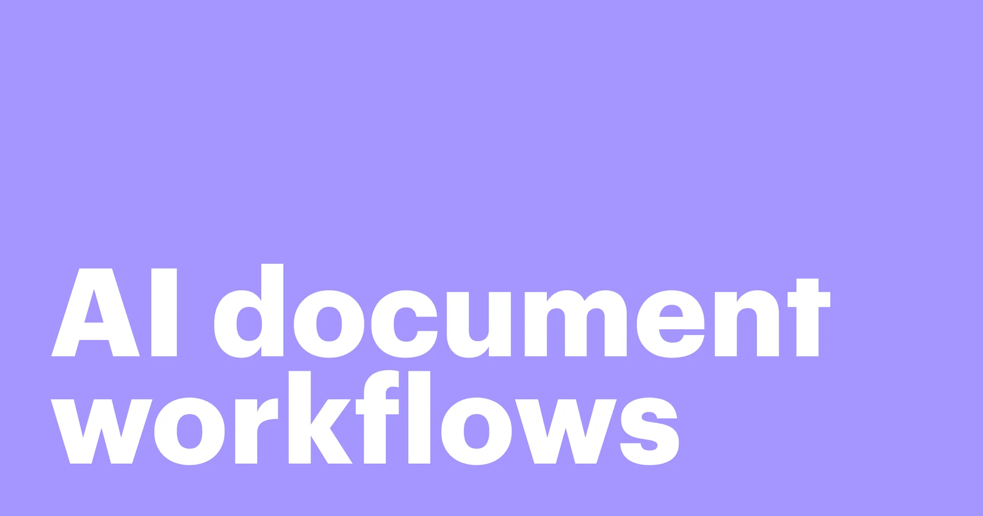 ai document workflows