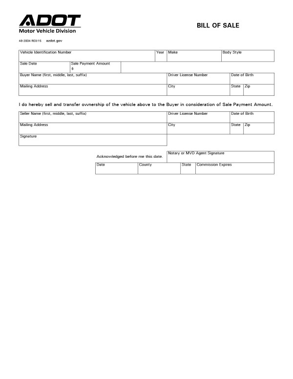 bill-of-sale-templates/arizona-az Arizona bill of sale