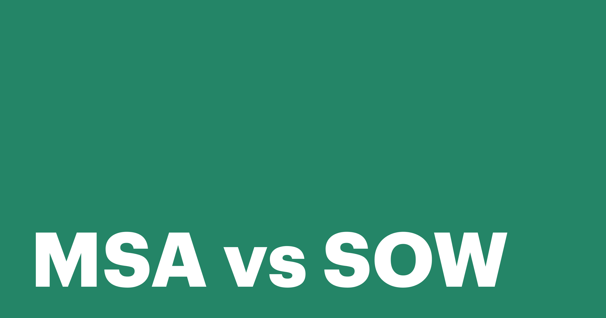 Featured: Master services agreement vs. statement of work: What’s the difference?