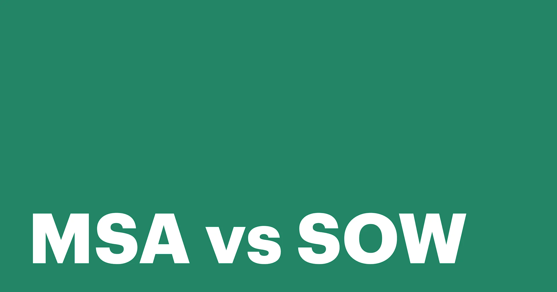 Featured: Master services agreement vs. statement of work: What’s the difference?