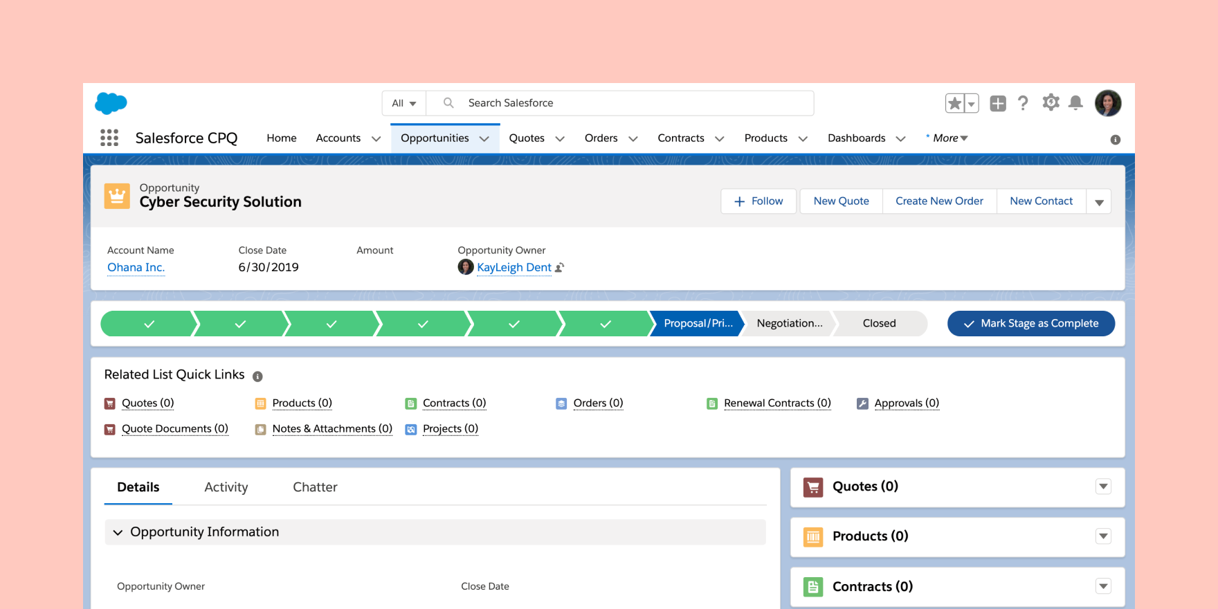 Salesforce CPQ for small business