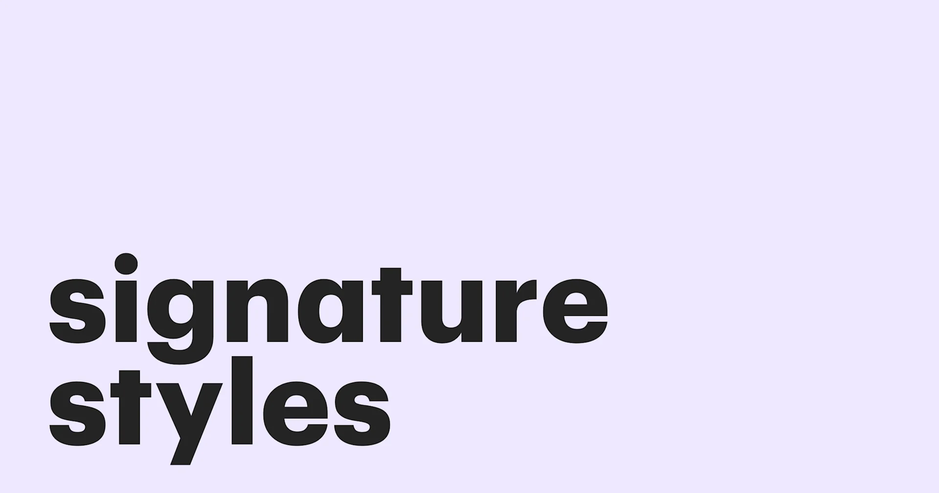 Featured: Different types of signatures styles