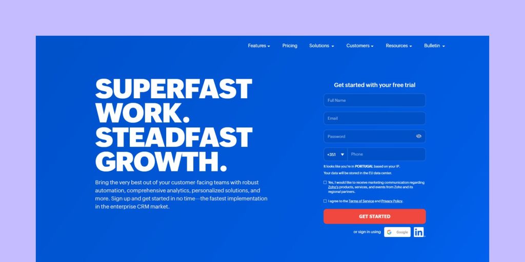 Zoho CRM