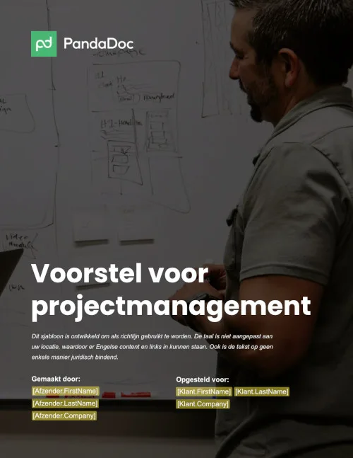 Voorstel voor projectmanagement