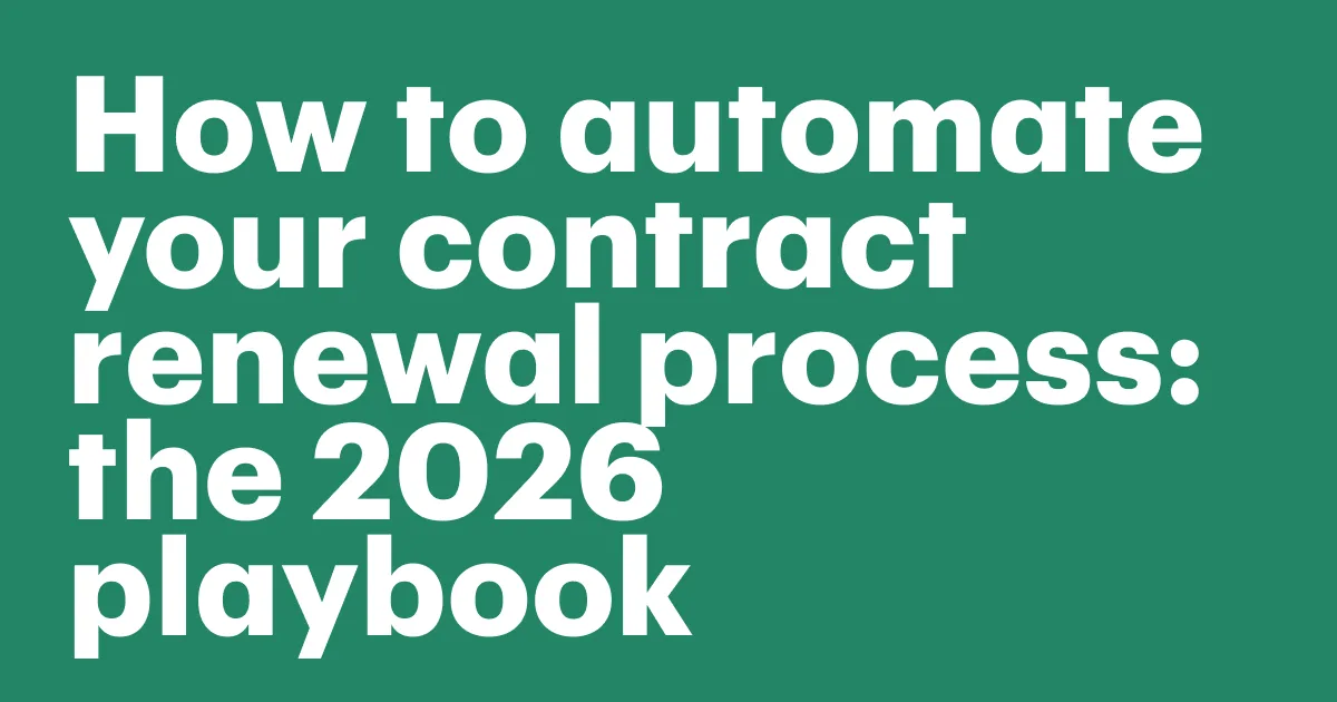 How to automate your contract renewal process