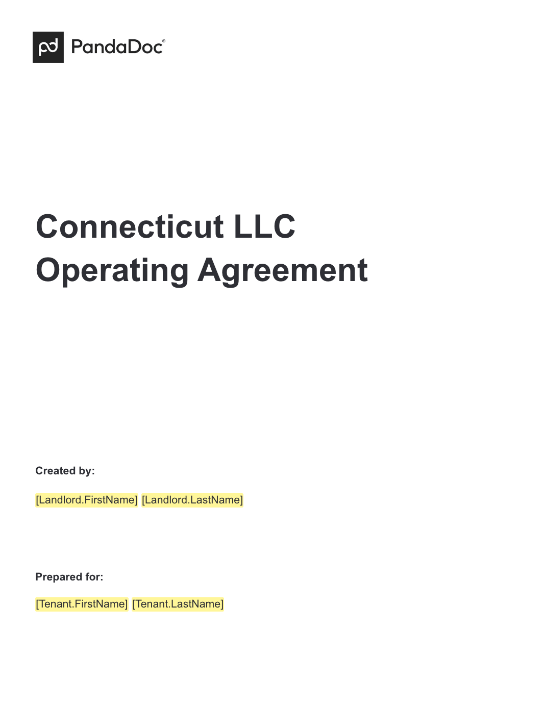 Connecticut LLC Operating Agreement