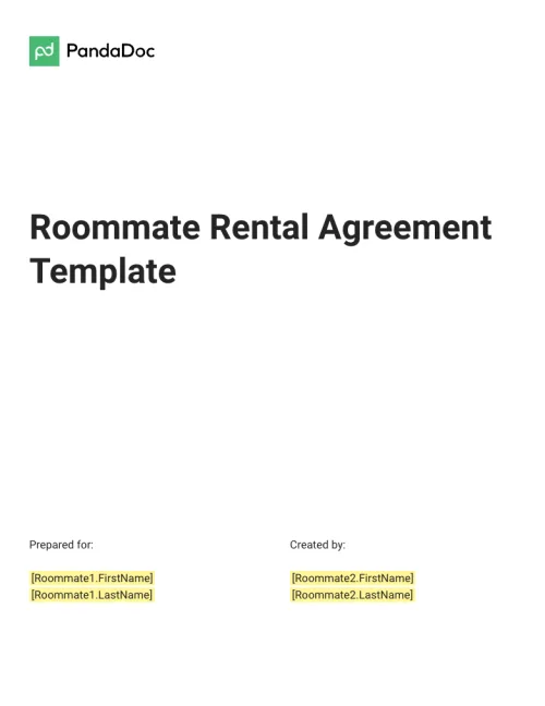 Roommate Agreement Template