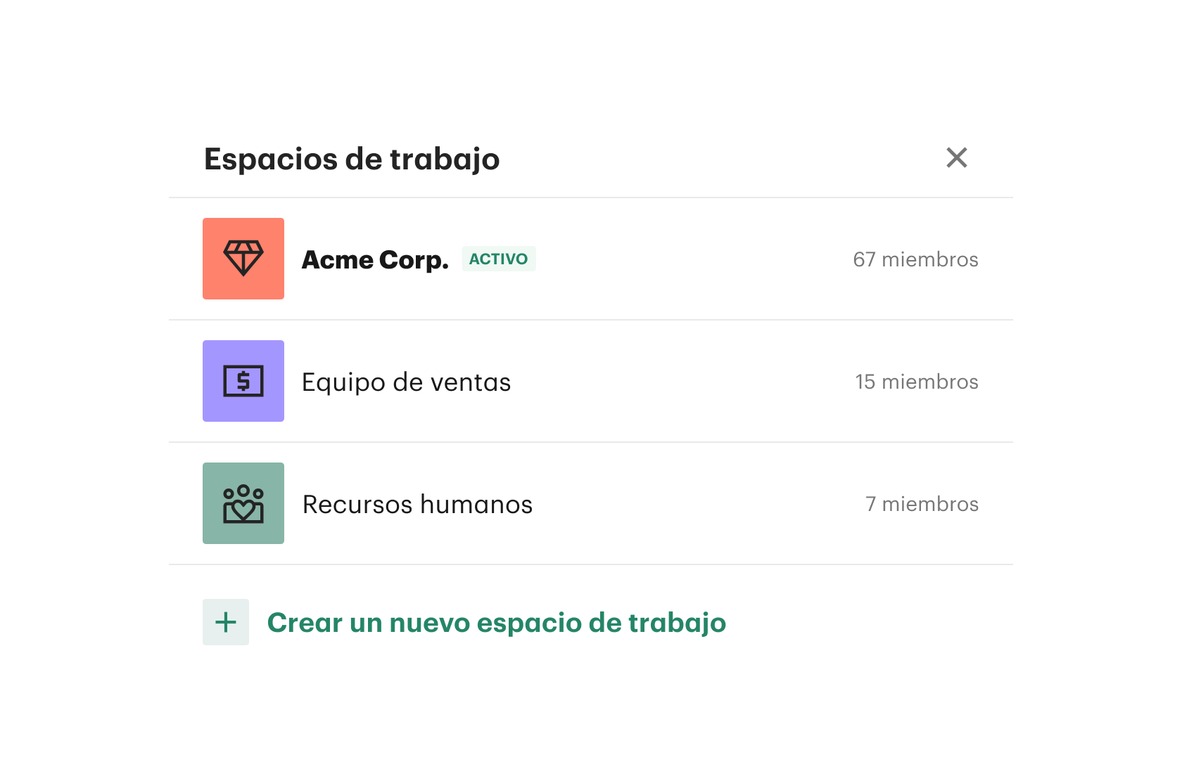 Switch Workspace