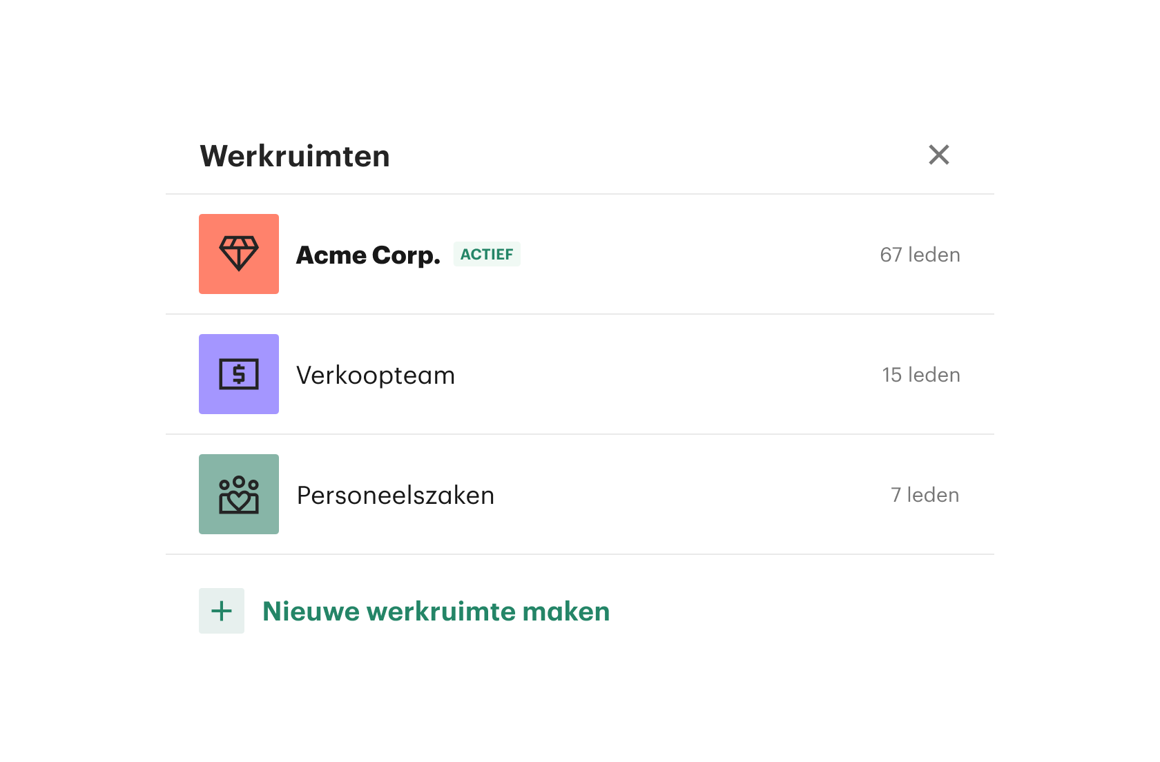 Switch Workspace