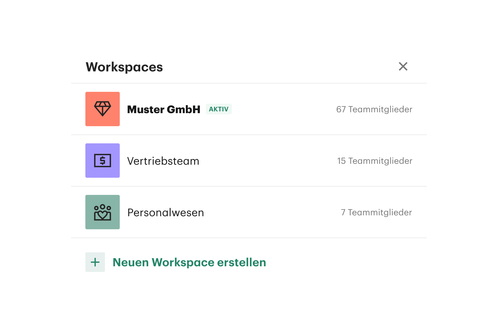 Switch Workspace