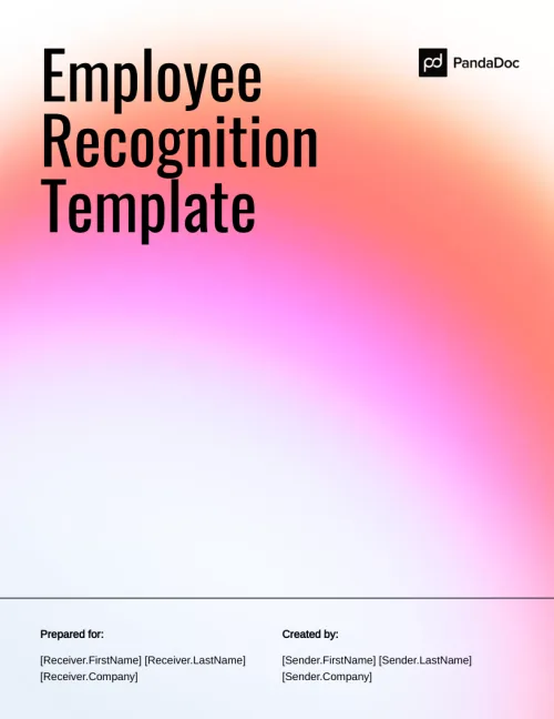 Employee Recognition Template