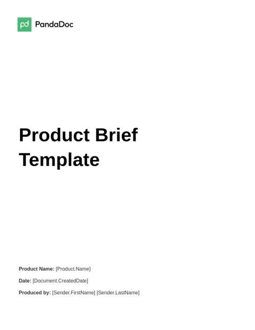 Product Brief Template