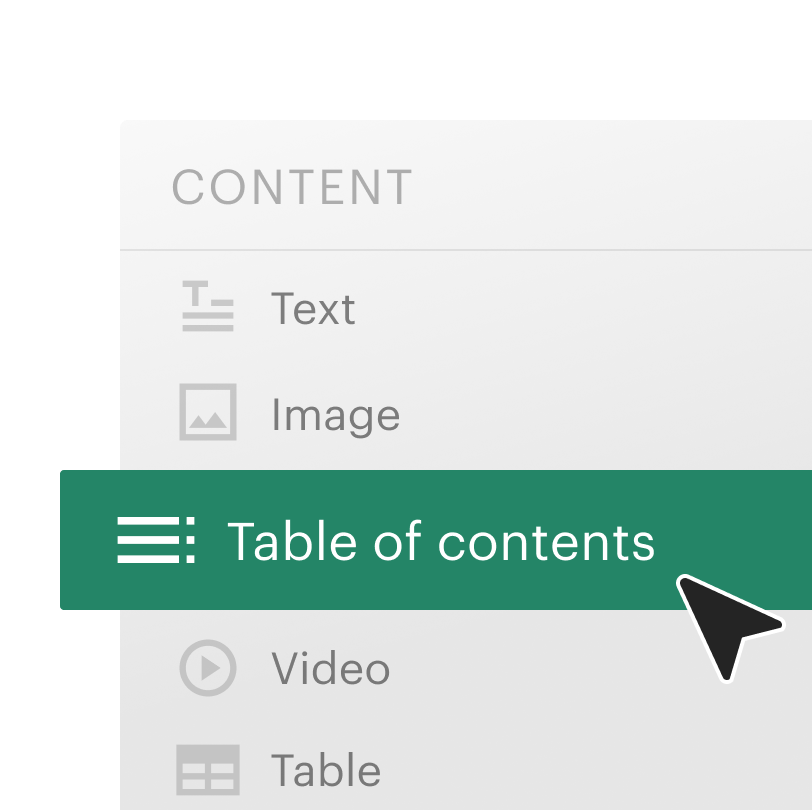 Use no-code tools to build </br> beautiful documents