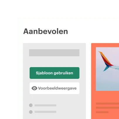 Keuze uit meer dan 750&nbsp;sjablonen