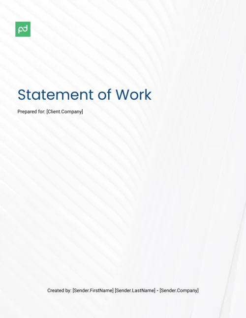 Statement of Work Template