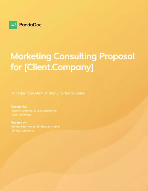 Marketing Consulting Proposal Template