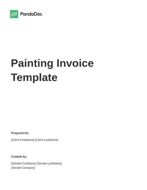 Painting Invoice Template