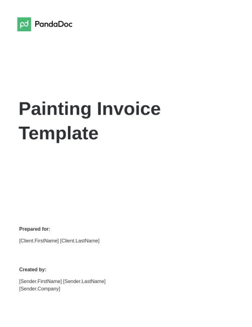 Painting Invoice Template