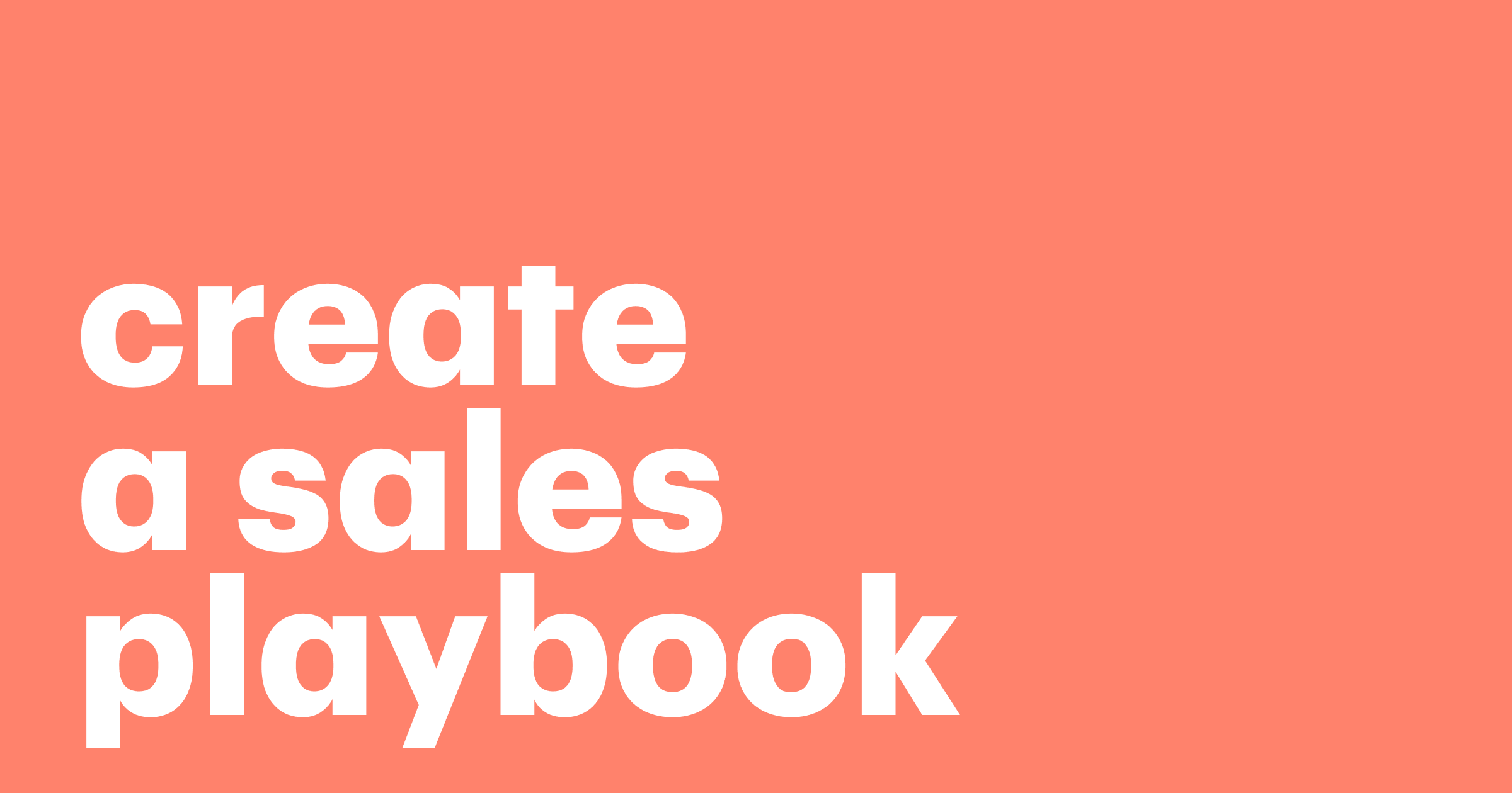 Featured: How to create a sales playbook that drives results