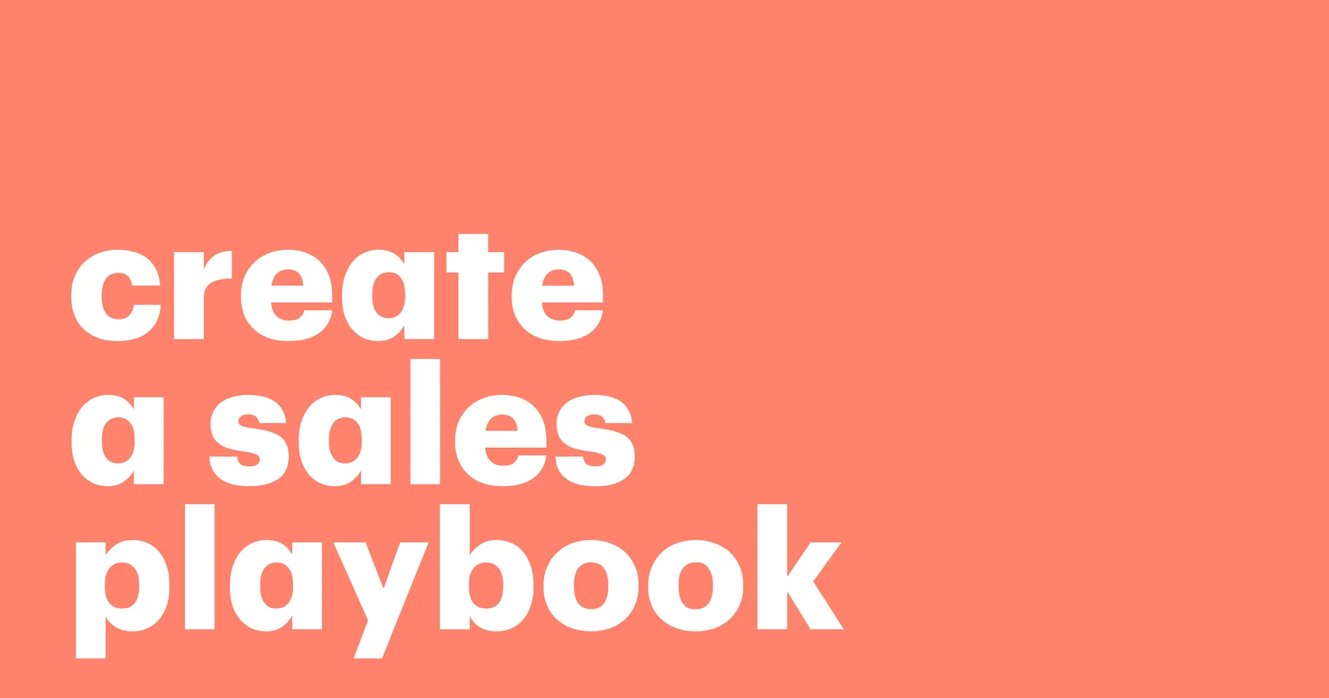 Featured: How to create a sales playbook that drives results