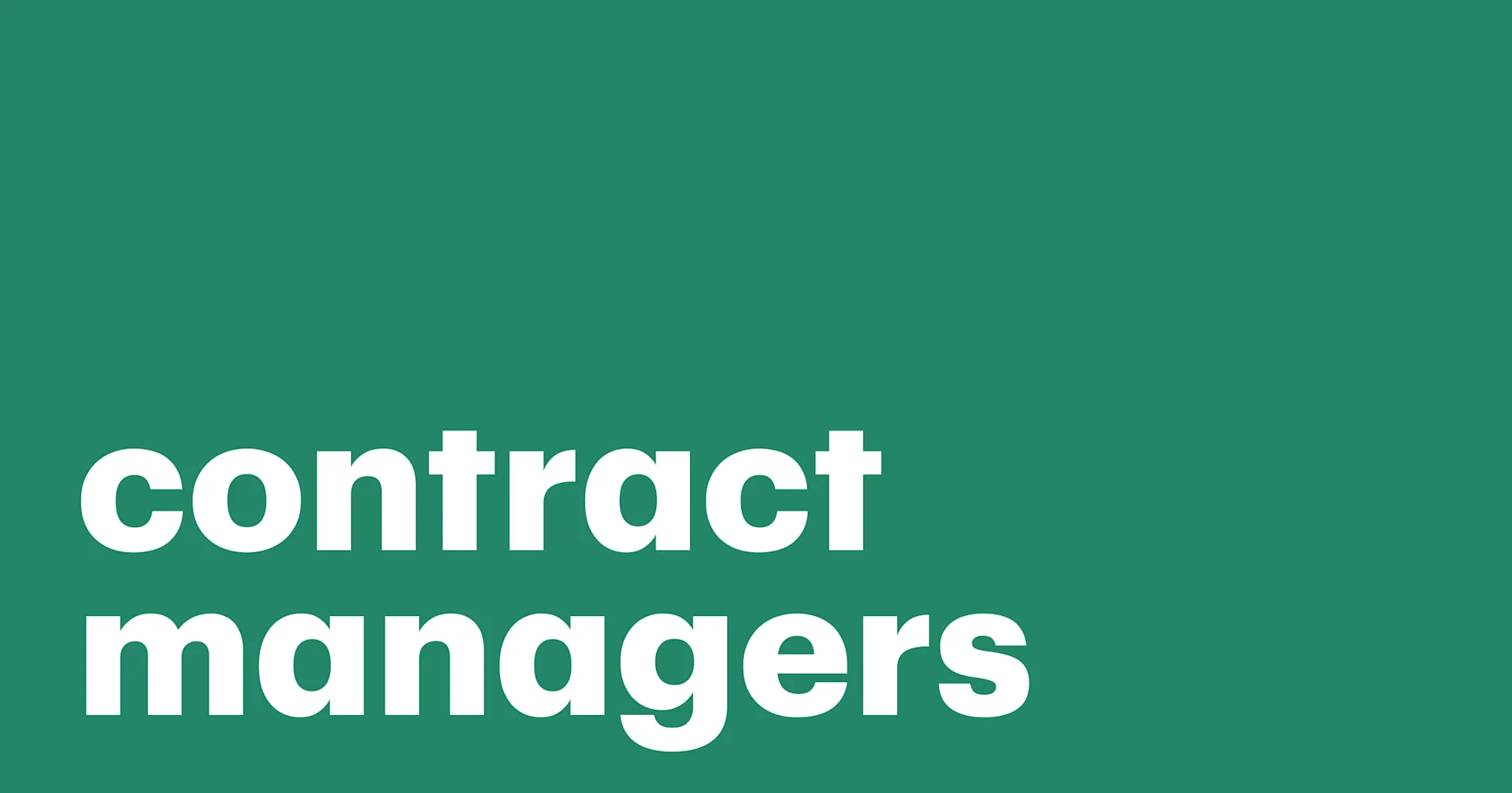 Featured: What do contract managers do and what's their essential role?