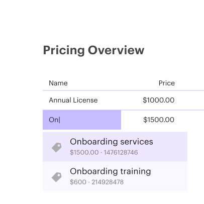 Integrate with your product library