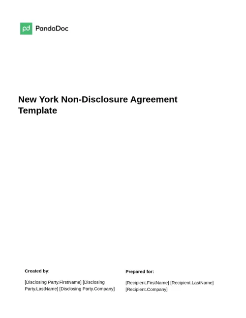 New York Non-Disclosure Agreement