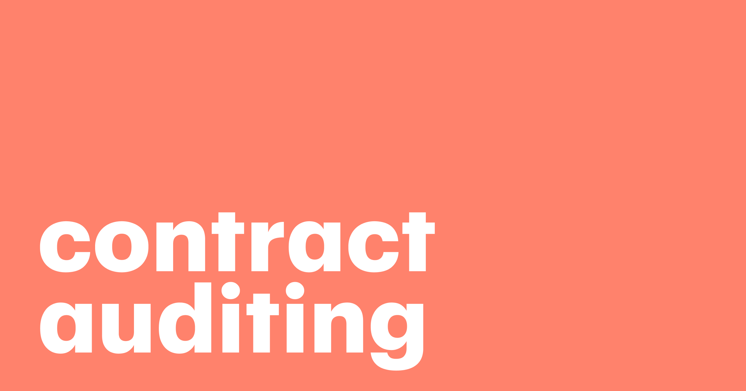 Featured: Contract auditing: What you need to know