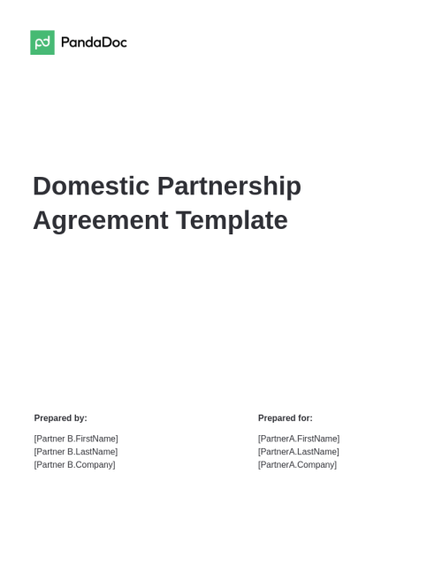 Domestic Partnership Agreement