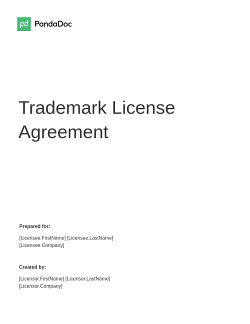 Trademark License Agreement