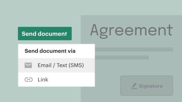 How to ask someone to electronically sign a document