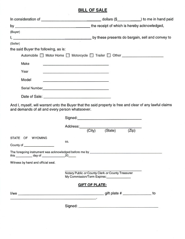 bill-of-sale-templates/wyoming-wy Teton County bill of sale